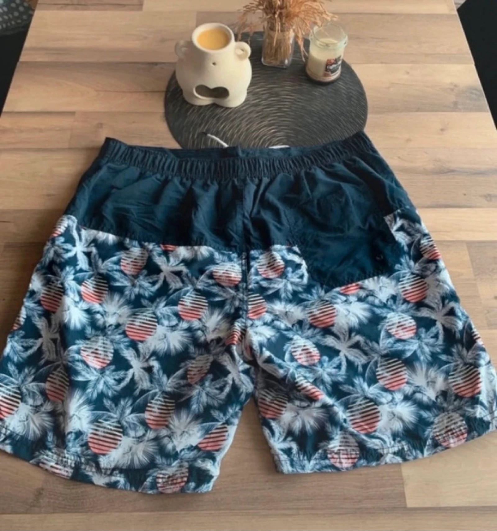 Blue patterned swim shorts for men - Size XXL Kiabi – photo 2